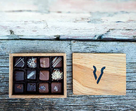 Medium Hand-Crafted Wooden Box - Arrowhead Chocolates
